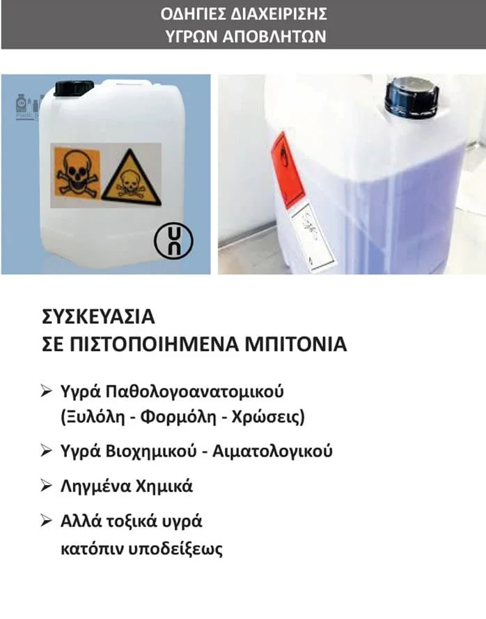 Οδηγίες διαχείρισης υγρών αποβλήτων